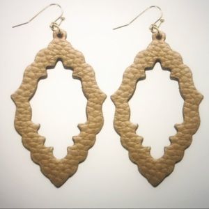 Leather earrings, fashion earrings
